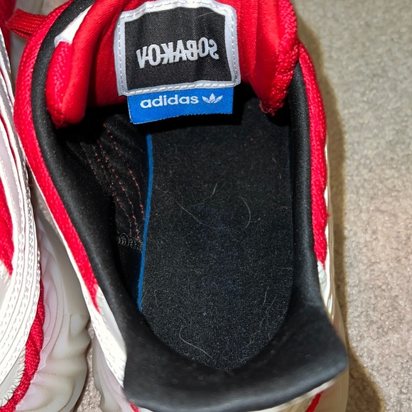 Adidas Sobakov Shoes Red White & Gum (Worn 3 times) (11.5) - Picture 6 of 9